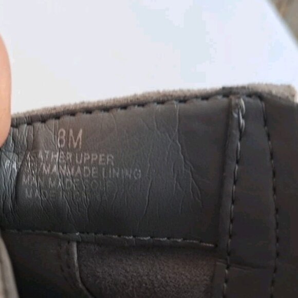 Gianni Bini Women’s Leather Gray Suede Ankle Boots Bootie Zip Bow - Picture 8 of 8